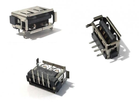 USB A Dişi 10 mm Kart Tipi Soket (Ön Bacaklı) ürün görseli 1