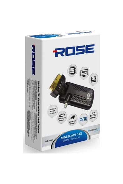 Dr-5040 Mini Scart Sd Uydu Alıcısı rose - Resim 2