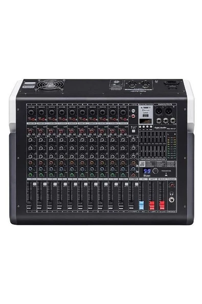 Pro-m812p 12 Kanallı 2x450 Watt 99 Efektli Anfili Mikser ürün görseli 1