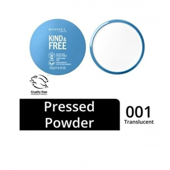 Rimmel London Kind Free Powder 001 Translucent ürün görseli 1