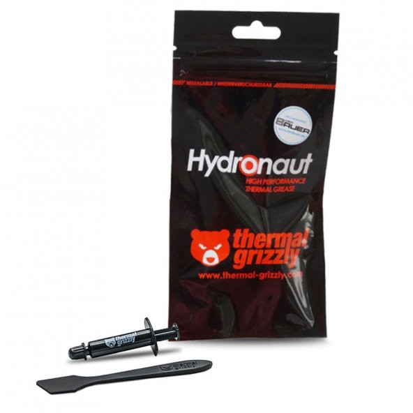 THERMALGRIZZLY Hydronaut 1gr 11.8W-Yüksek Performansli Termal Macun TG-H-001-RS ürün görseli 1