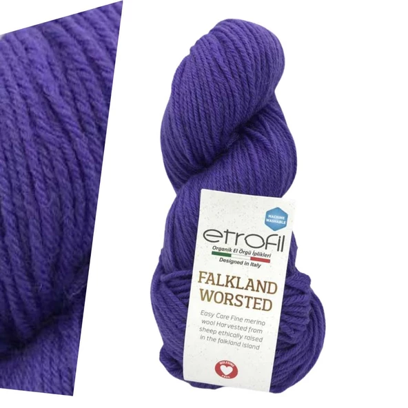 Etrofil Falkland Worsted 76015 Grape ürün görseli 1
