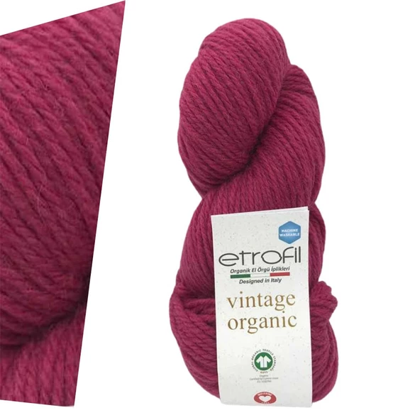 Etrofil Vintage Organic 74181 Warm Dark Red ürün görseli 1