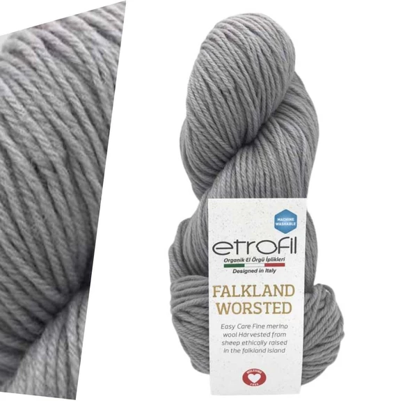 Etrofil Falkland Worsted 79040 Silver ürün görseli 1