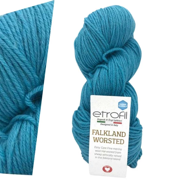 Etrofil Falkland Worsted 75176 Cerulean ürün görseli 1