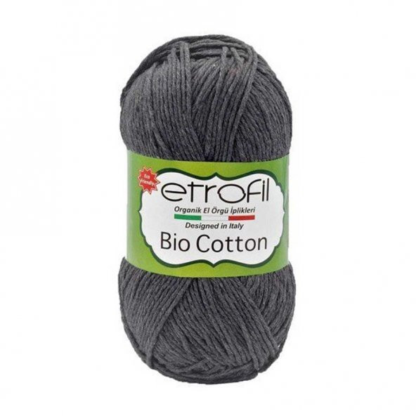 Etrofil Bio Cotton 10103 Koyu Gri Melanj ürün görseli 1