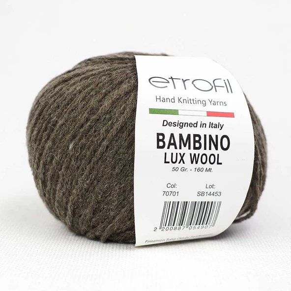 Etrofil Bambino Lux Wool 70701 Orta Kahve ürün görseli 1