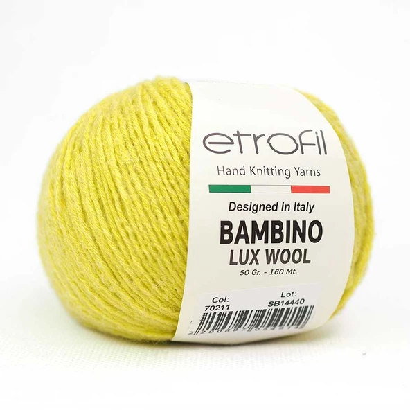 Etrofil Bambino Lux Wool 70211 Sarı ürün görseli 1