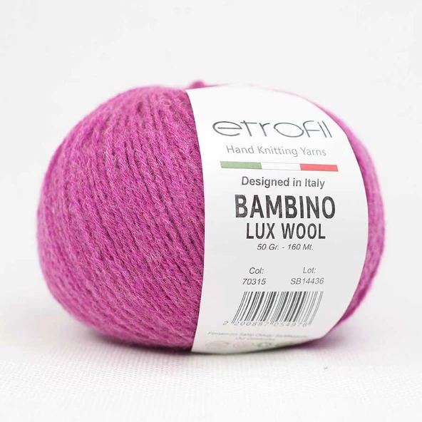 Etrofil Bambino Lux Wool 70315 Fuşya ürün görseli 1