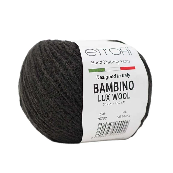 Etrofil Bambino Lux Wool 70702 Koyu Kahverengi ürün görseli 1