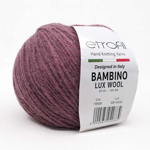 Etrofil Bambino Lux Wool 70606 Vişne ürün görseli 1
