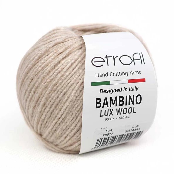 Etrofil Bambino Lux Wool 70077 Açık Bej ürün görseli 1
