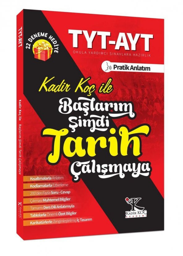 TYT AYT Kadir KOÇ ile Başlarım Şimdi Tarih Çalışmaya Kadir Koç Akademi ürün görseli 1