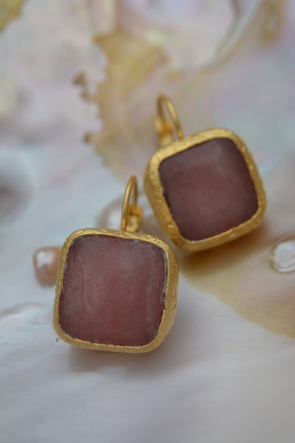 STONEAGE PEMBE KUVARS EL YAPIMI KÜPE - Resim 3
