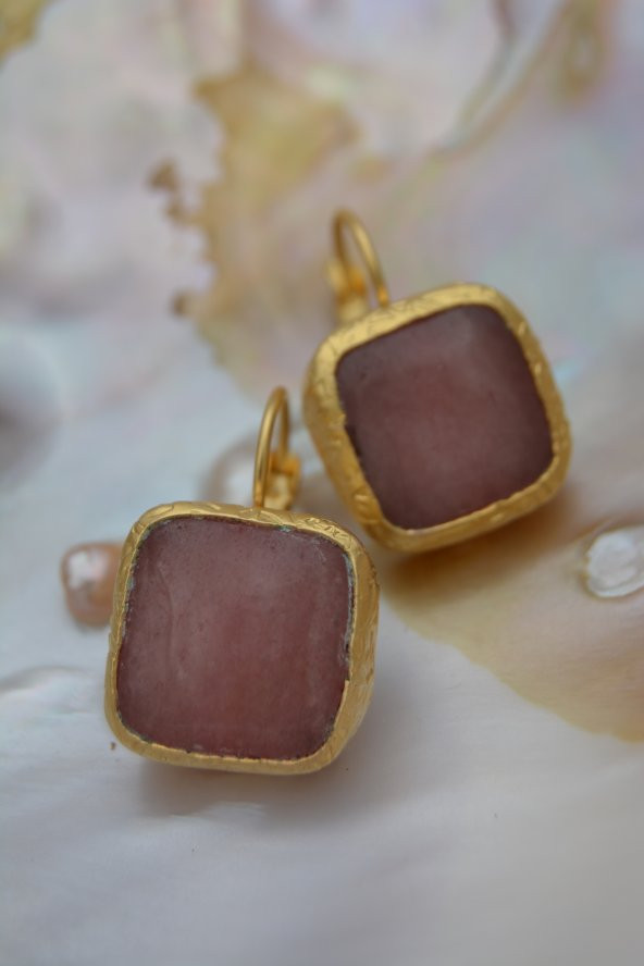 STONEAGE PEMBE KUVARS EL YAPIMI KÜPE - Resim 4