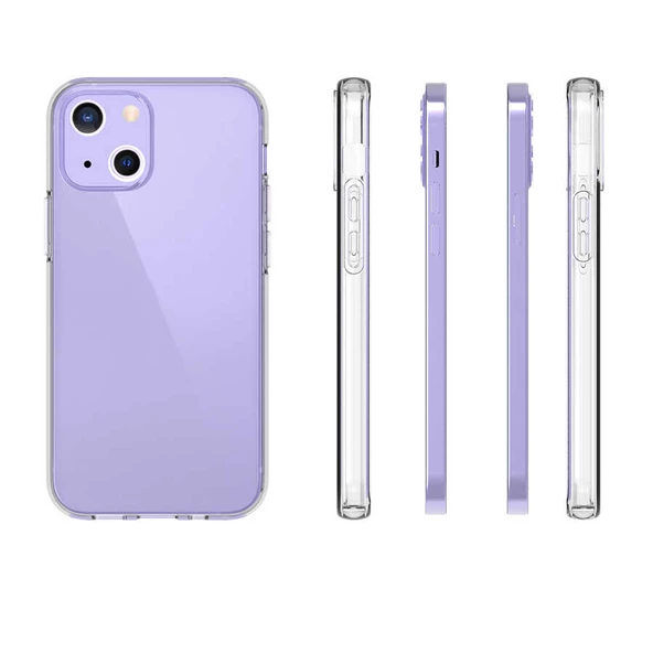 Gpack Apple iPhone 15 Plus Kılıf Süper Silikon Lüx Korumalı Şeffaf - Resim 3