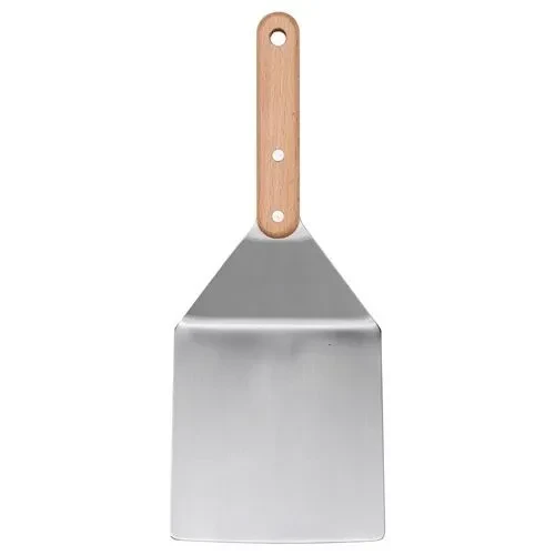 IKEA GRILLTIDER 30 Cm Paslanmaz Çelik Izgara Hamburger Spatulası Ahşap Barbekü Mangal Spatulası ürün görseli 1