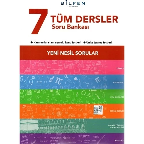 BİLFEN 7.SINIF TÜM DERSLER SORU BANKASI ürün görseli 1