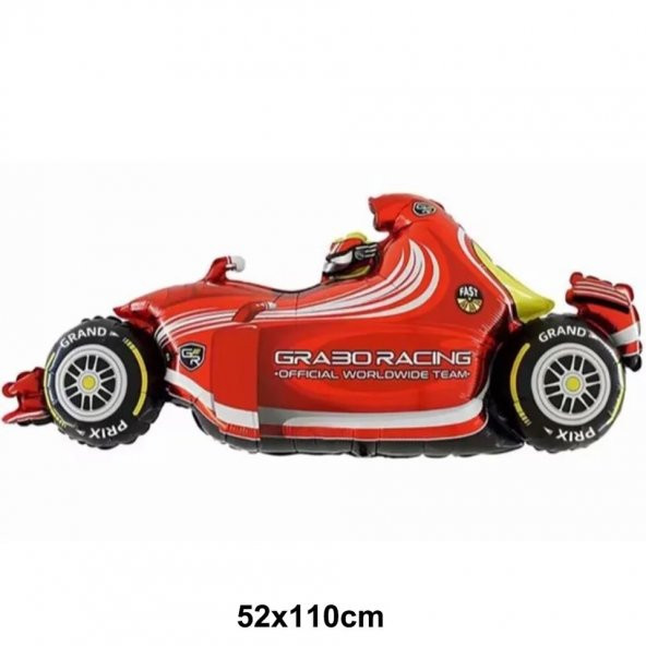 Formula Arabası Kırmızı 52x110 cm ürün görseli 1