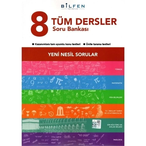 BİLFEN 8.SINIF TÜM DERSLER SORU BANKASI ürün görseli 1