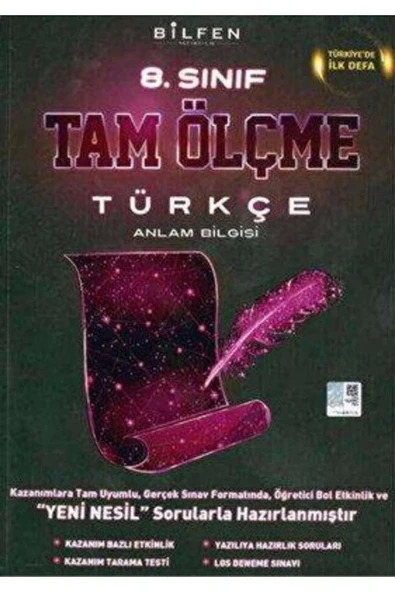 BİLFEN 8.SINIF TÜRKÇE TAM ÖLÇME YENİ ürün görseli 1