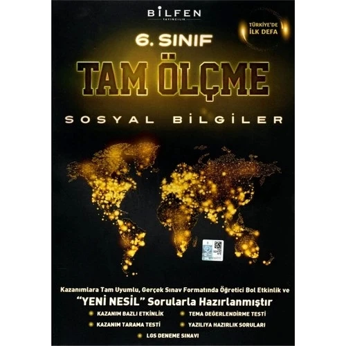 BİLFEN 6.SINIF SOSYAL BİLGİLER TAM ÖLÇME YENİ ürün görseli 1