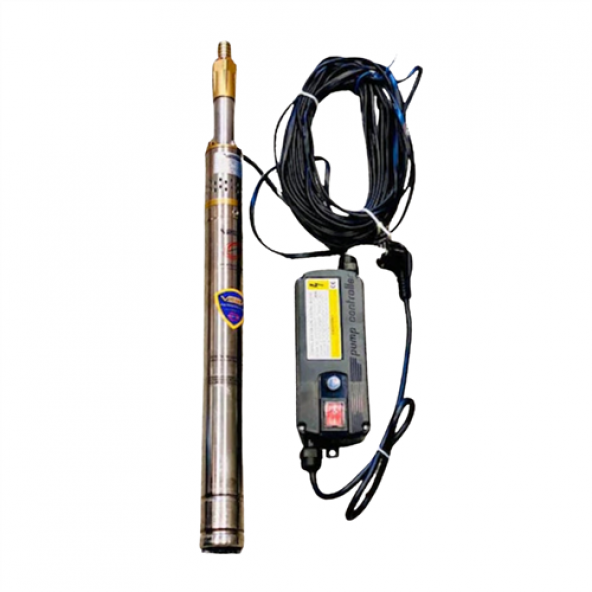 VORTEX 2 GD 1-50 mm Çapında 0.5 HP 2" Boruya Göre Dalgıç Pompa+Motor+Pano+20 mt. Kablo ürün görseli 1
