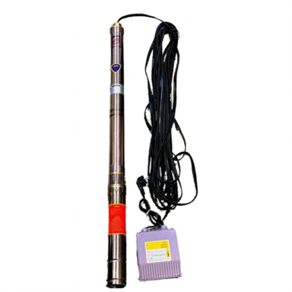 VORTEX 3 SLM 15 F 75 mm Çapında 0.75 HP 3" Boruya Göre Dalgıç Pompa+Motor+Pano+20 mt. Kablo ürün görseli 1