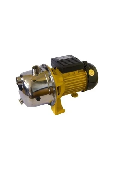 VORTEX VPİ100 İNOX Paslanmaz 1 HP 220V Krom Milli Çelik Fanlı Jet Pompa - Bakır Sargı ürün görseli 1