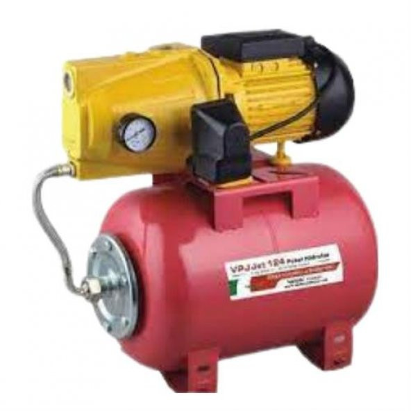 VORTEX VPJ JET 124 1 HP 5 Kat 6 Daire 24 LT Yatık Tank Kitli Paket Hidrofor ürün görseli 1