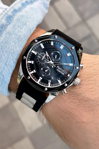 Ferrucci Function FCF14521FS.03 Silikon Erkek Kol Saati ürün görseli 1