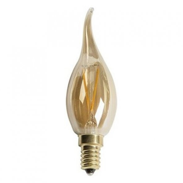 Cata 4 W Rustik LED Dekoratif Buji Ampul E-14 2700K Amber Rengi CT-4281 ürün görseli 1