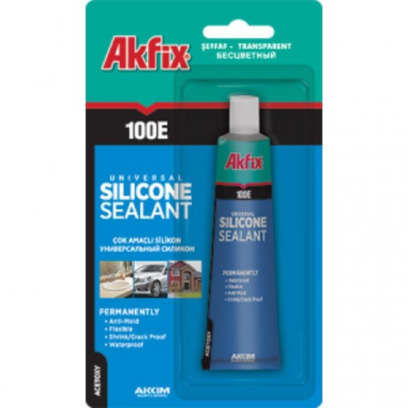 Akfix 100E Genel Amaçlı 50 ml Beyaz Silikon ürün görseli 1