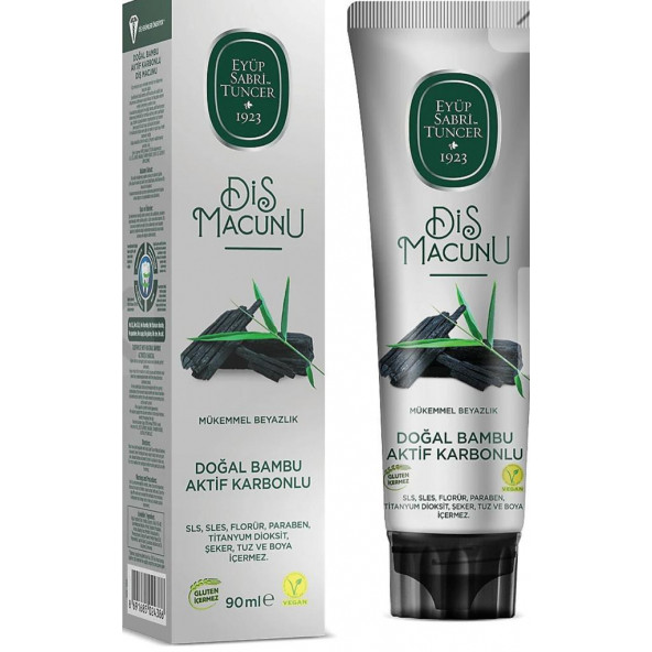 Eyüp Sabri Tuncer Doğal Bambu Aktif Karbonlu Diş Macunu 90 ml ürün görseli 1