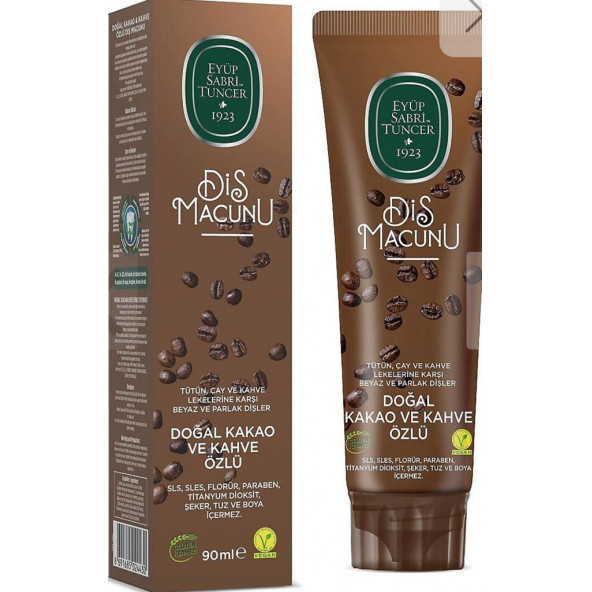 EYÜP SABRİ DİŞ MACUNU 90ML DOĞAL KAKAO VE KAHVE ürün görseli 1