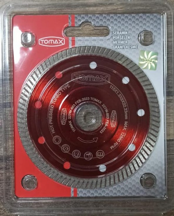 ORJİNAL Tomax Seramik Fayans Kesici Hassas Kesim (Ince) 115X1.3X22 ürün görseli 1
