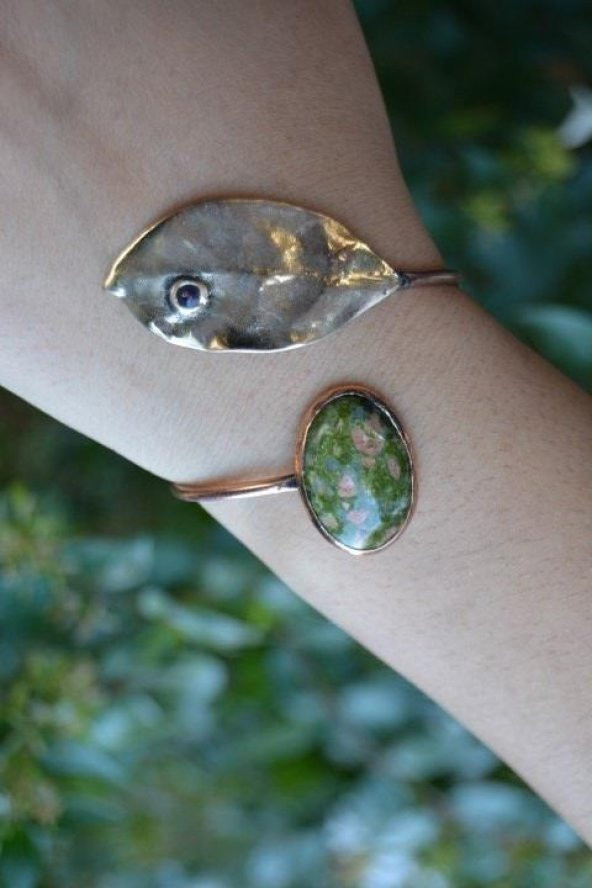 STONEAGE JEWELLERY Unakit Taşlı Tasarım Bileklik ürün görseli 1