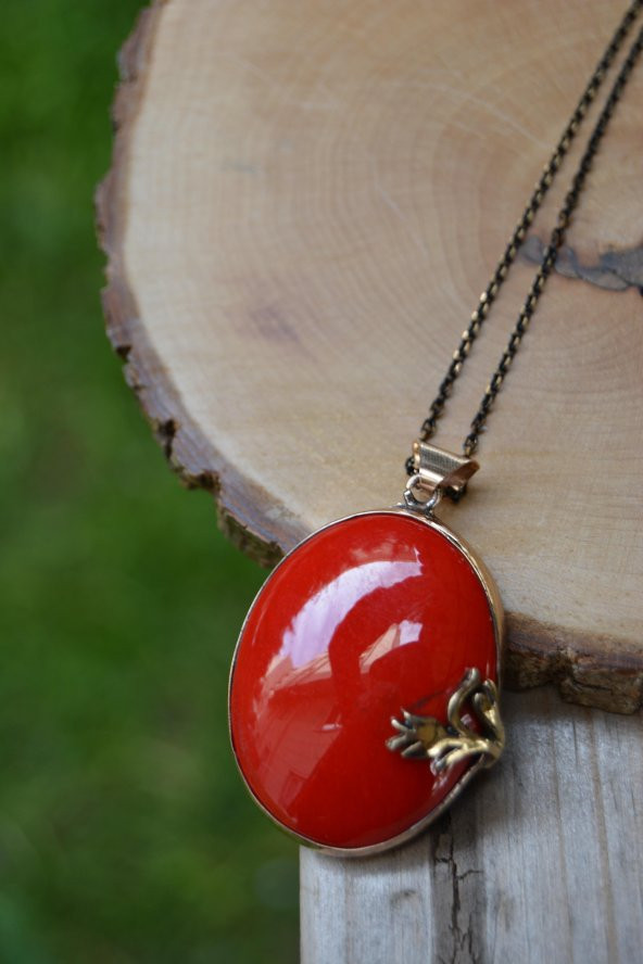 STONEAGE JEWELLERY El Yapımı Çini Bayan Kolye ürün görseli 1