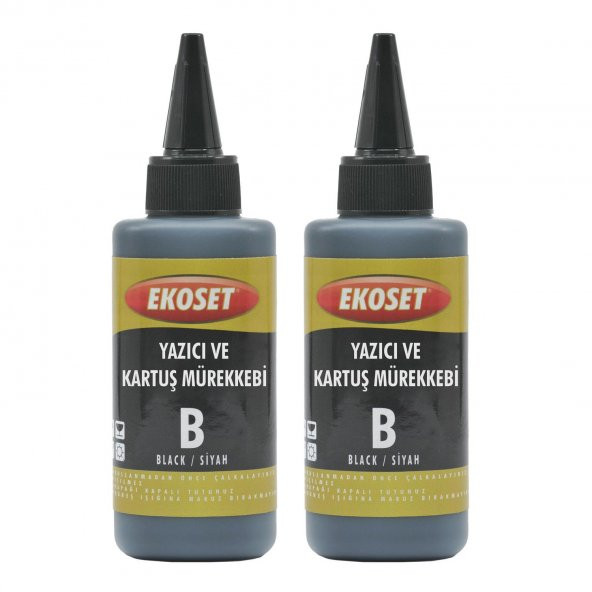 Ekoset Epson L1300 Uyumlu Siyah Muadil Mürekkep 200 ml ürün görseli 1