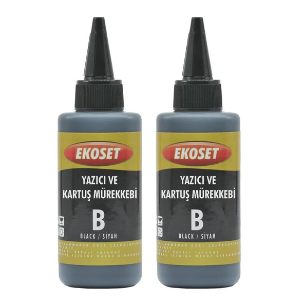 Ekoset hp 304 hp 302 hp 301 hp 300 uyumlu Siyah Mürekkep 200ml ürün görseli 1