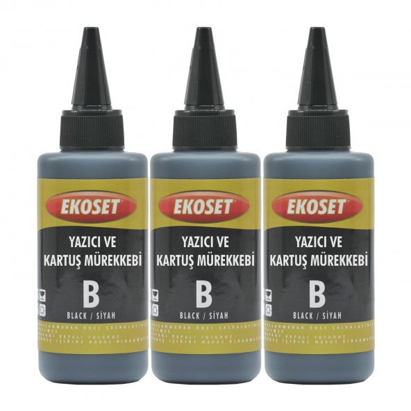 Ekoset Canon G1411 G2411 G3411 G4411 uyumlu Siyah mürekkep 300ml ürün görseli 1
