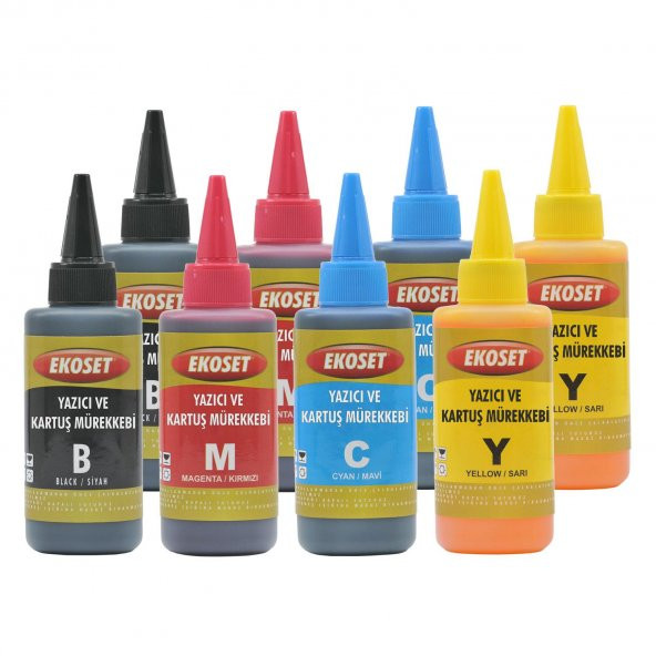 Ekoset Epson EcoTank L3060 Uyumlu Muadil Mürekkep 4x200ml 4 renk ürün görseli 1