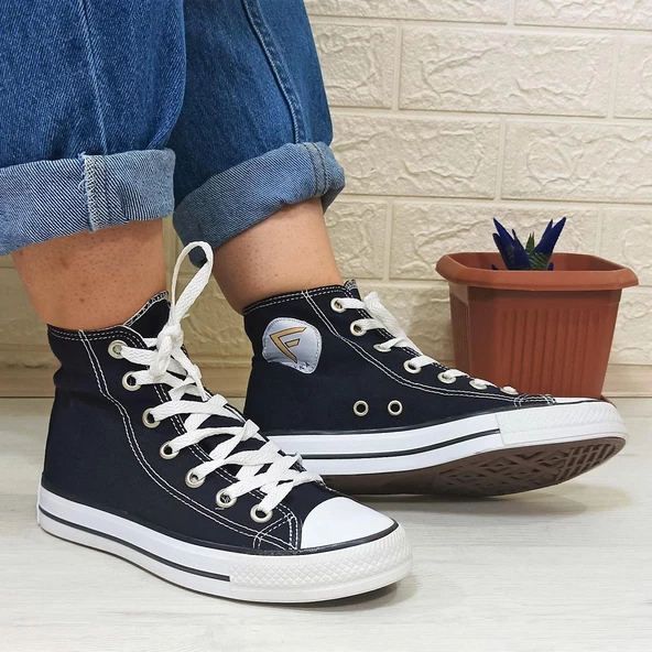 Fiyra 555 Lacivert Uzun Unisex Sneaker Keten Spor Ayakkabı ürün görseli 1