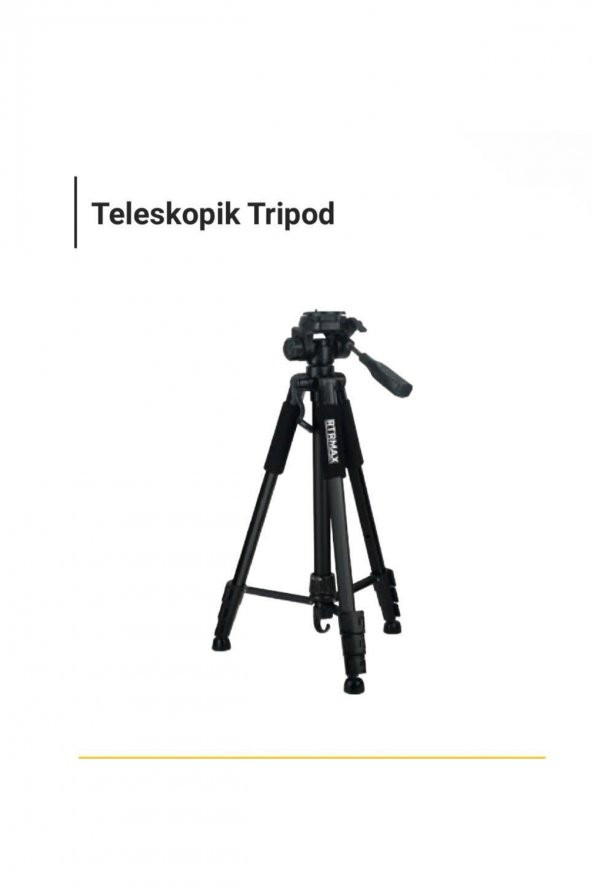 RTRMAX RTM05 TELESKOPİK TRİPOD AYAK 1.5 MT ürün görseli 1