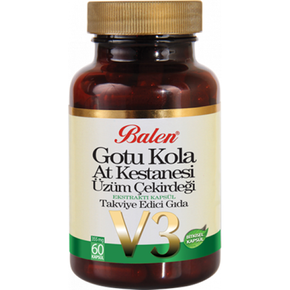 BALEN GOTU KOLA&AT KESTANESİ&ÜZÜM ÇEKİRDEĞİ EKSTRAKTI 60 KAPSÜL 355 MG ürün görseli 1