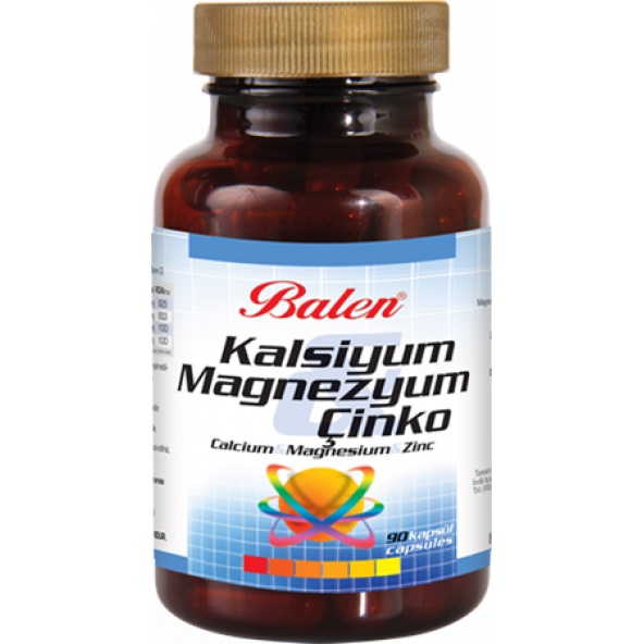 BALEN KALSİYUM&MAGNEZYUM&ÇİNKO 90 KAPSÜL 709 MG ürün görseli 1