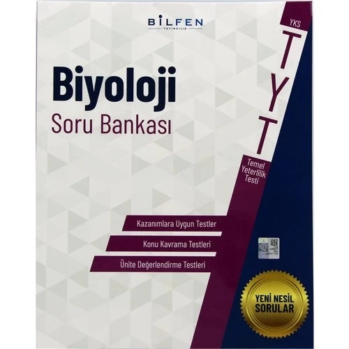 BİLFEN TYT BİYOLOJİ SORU BANKASI YENİ ürün görseli 1