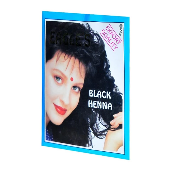 Eagles Siyah Hint Kınası 10 Gr Tek Paket Black Henna Saç Hair ürün görseli 1
