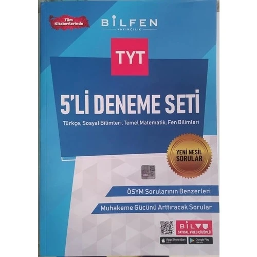 BİLFEN TYT 5 Lİ DENEME SETİ ürün görseli 1