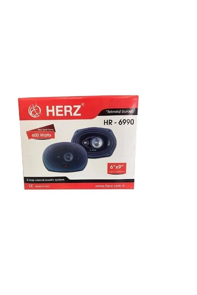 Hr-6990 600 Watts Oval Oto Hoparlör 6x9 163mmx235mm HERZ ürün görseli 1